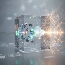 Infographic showing how generative AI is redefining the search paradigm, moving from a list of links to direct answers.